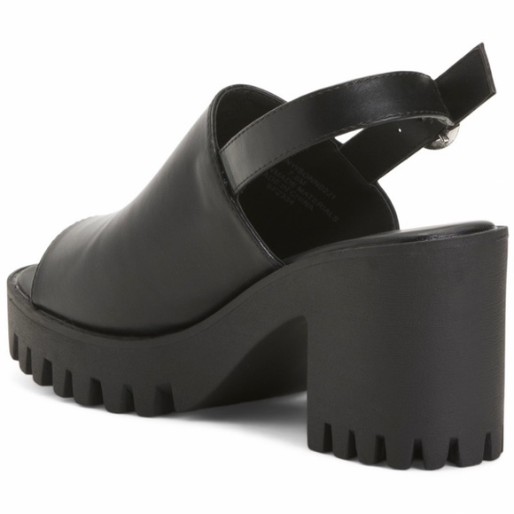 Madden Girl Shoes - Madden Girl Platform Heel Sandals black and silver 8/5M
